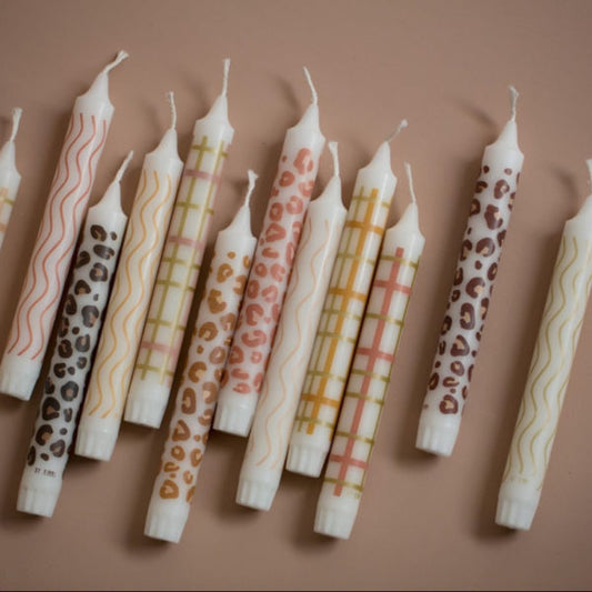 Rustik Lys Wave Print Candles