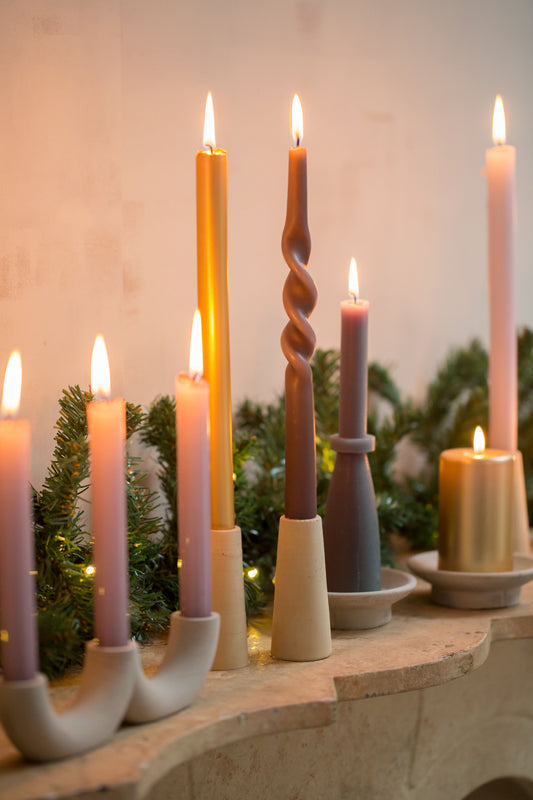 Rustik Lys - Twist Candle - Diverse Kleuren